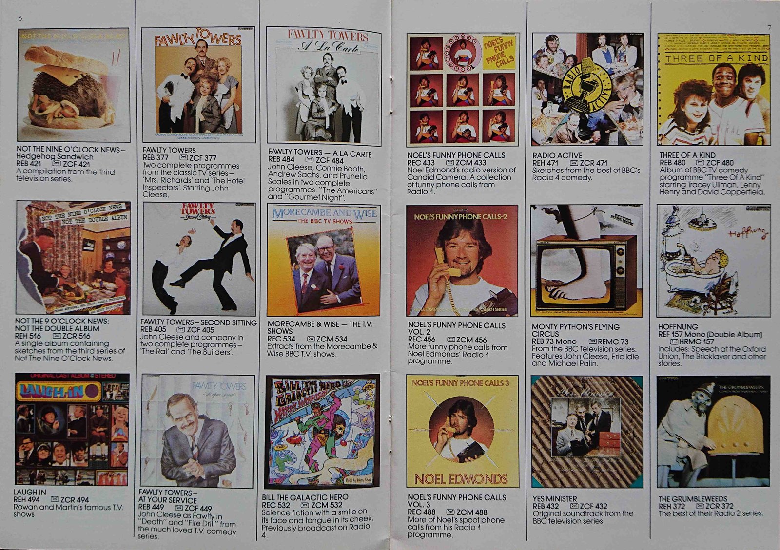 Other pages of catalogue BBC Records catalogue 1984